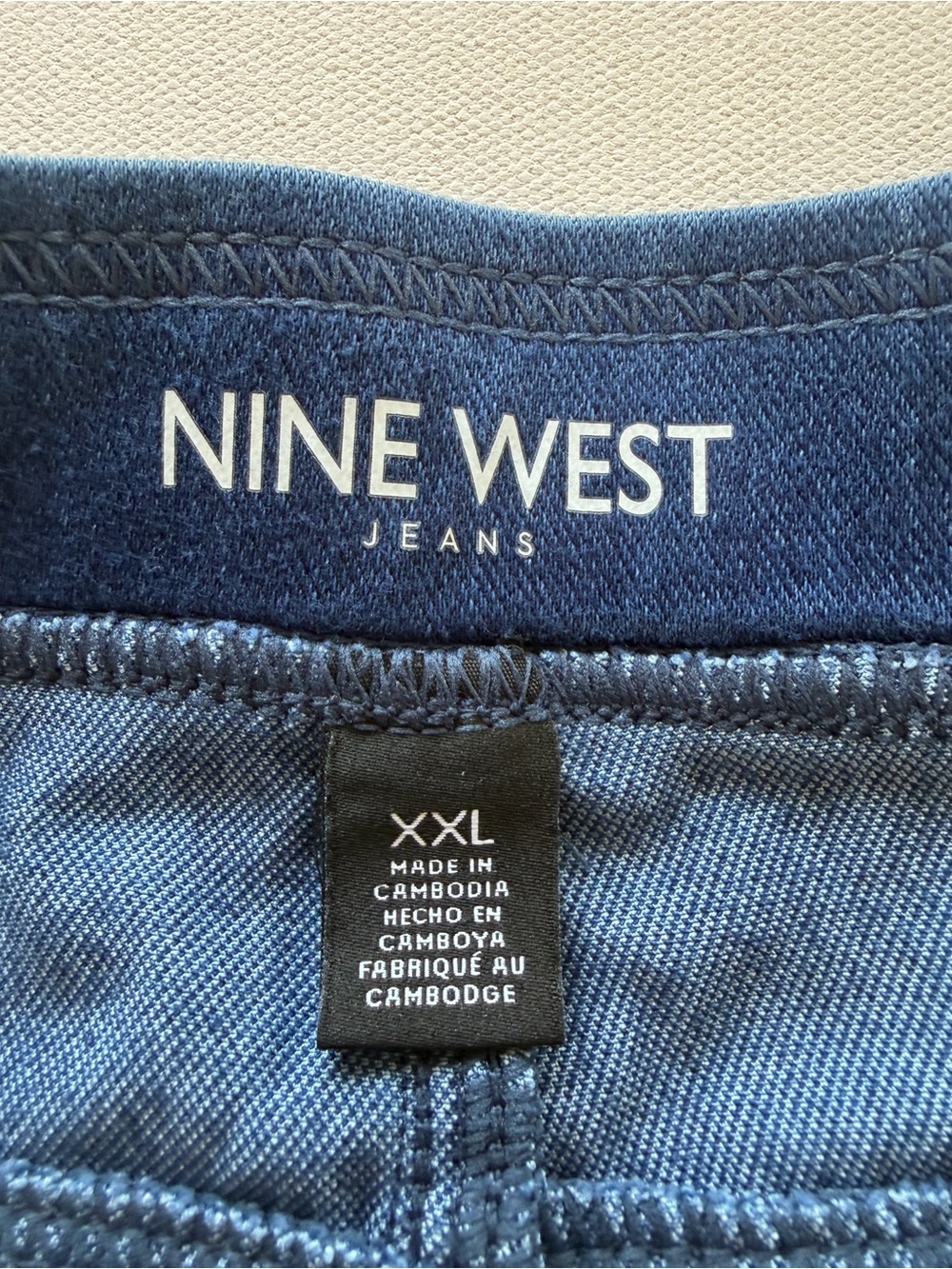 NWT Women's Nine West Women's Dark Blue Pull-On Jeggings Size 2XL 20-22 (D2) - Picture 6 of 10